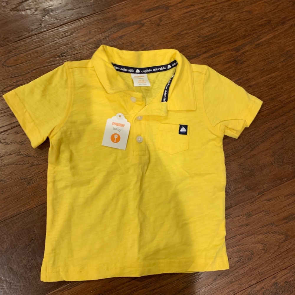 Baby Boy Gymboree Yellow short sleeve polo.